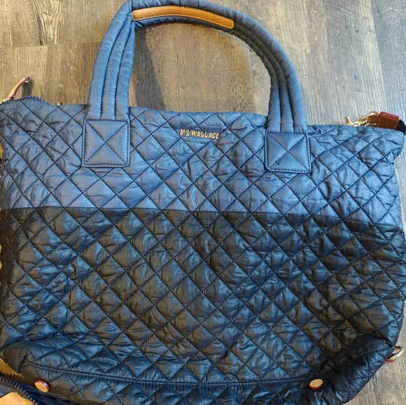 MZ Wallace Medium Sutton Deluxe in Navy/Black - Picture 5 of 5